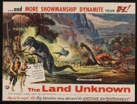 9p229 RUN OF THE ARROW promo brochure '57 Sam Fuller action + Reynold Brown art ,The Land Unknown!