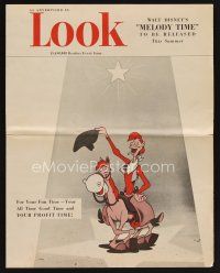 9p208 MELODY TIME promo brochure '48 Walt Disney, cartoon art of Pecos Bill, Little Toot & more!