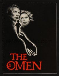 9p214 OMEN promo brochure '76 Gregory Peck, Lee Remick, Satanic horror, it's frightening!