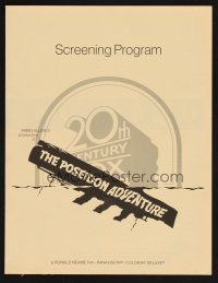 9p219 POSEIDON ADVENTURE promo brochure '72 Gene Hackman, Ernest Borgnine, Carol Lynley!