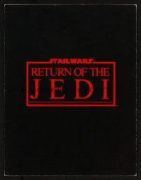 9p224 RETURN OF THE JEDI screening program '83 George Lucas classic, Mark Hamill, Harrison Ford!