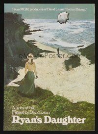 9p230 RYAN'S DAUGHTER promo brochure '70 David Lean,art of Sarah Miles on beach + umbrella by Lesser