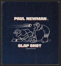 9p238 SLAP SHOT promo brochure '77 George Roy Hill directed, hockey player Paul Newman!