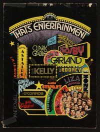 9p251 THAT'S ENTERTAINMENT promo brochure '74 classic MGM Hollywood scenes, it's a celebration!