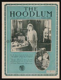 9p360 HOODLUM sheet music '19 portraits of Mary Pickford in early silent