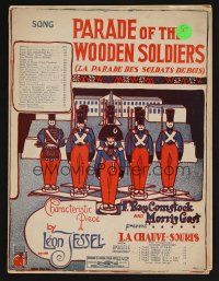 9p426 PARADE OF THE WOODEN SOLDIERS stage play sheet music '22 Leon Jessel, La Chauve-Souris!