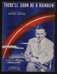 9p506 THERE'LL SOON BE A RAINBOW sheet music '43 Henry Nemo & Saxon, Charlie Spivak!