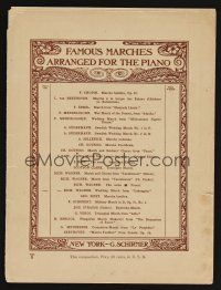 9p531 WEDDING MARCH sheet music '20s Wagner & Pauer's Marche des Fianceailles!