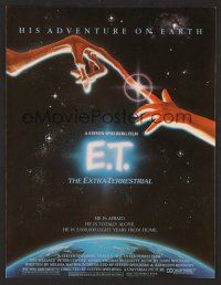 9p085 E.T. THE EXTRA TERRESTRIAL trade ad '82 Steven Spielberg classic, John Alvin art!