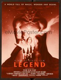 9p089 LEGEND trade ad '85 Tom Cruise, Mia Sara, Ridley Scott, cool fantasy artwork!