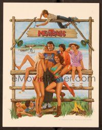 9p091 MEATBALLS trade ad '79 Ivan Reitman, artwork of Bill Murray & sexy babes by Morgan Kane!