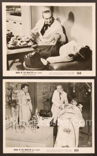 9p763 BRIDE OF THE MONSTER 3 8x10.25 stills '56 Ed Wood directed , Bela Lugosi, Tor Johnson!