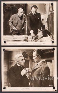 9p653 BRIDES OF DRACULA 4 8x10 stills '60 Terence Fisher, Hammer, Peter Cushing as Van Helsing!