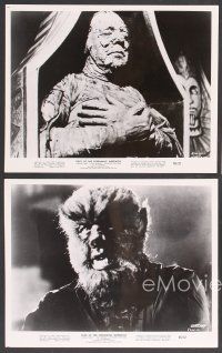 9p673 FACE OF THE SCREAMING WEREWOLF 4 8x10 stills '64 great images of Lon Chaney in title role!