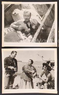 9p797 SEARCHERS 3 8x10 stills '56 Jeffrey Hunter & John Wayne in Monument Valley, John Ford