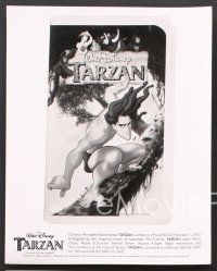 9p803 TARZAN 3 video 8x10 stills '99 Walt Disney jungle cartoon, from Edgar Rice Burroughs story!