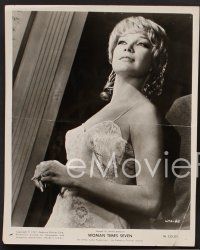 9p807 WOMAN TIMES SEVEN 3 8x10 stills '67 sexy Shirley MacLaine, naughty as a pink lace nightgown!