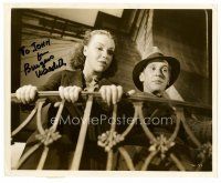 9r144 BURGESS MEREDITH signed 8x10 still '36 with Margo in Winterset by Gaston Longet!