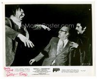 9r168 FORREST J. ACKERMAN signed 8x10 still '71 from his appearance in Dracula vs Frankenstein!