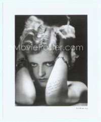 9r111 LOIS MORAN signed book page + letter '89 3-page letter to a fan & sexy photo!
