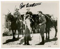 9r225 PAT BUTTRAM signed 8x10 still '50 with Gene Autry & others from Indian Territory!