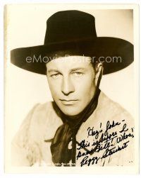 9r228 PEGGY STEWART signed deluxe 8x10 still '38 she signed on a portrait of Elliott by Schafer!