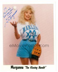 9r222 MORGANNA signed color 8x10 still '90s The Kissing Bandit wearing Florida Marlins outfit!