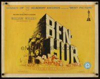 9s390 BEN-HUR style B 1/2sh '60 Charlton Heston, William Wyler classic religious epic!