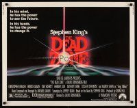 9s440 DEAD ZONE 1/2sh '83 David Cronenberg, Stephen King, he has the power to see the future!