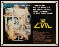 9s467 FEAR NO EVIL 1/2sh '81 Frank LaLoggia directed horror, the class of '81 are going to Hell!