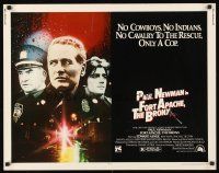 9s479 FORT APACHE THE BRONX 1/2sh '81 Paul Newman, Edward Asner & Ken Wahl as New York City cops!