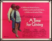 9s488 GENERATION 1/2sh '70 David Janssen, very pregnant Kim Darby, A Time for Giving!