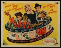 9s515 HEAT'S ON 1/2sh '43 Mae West musical comedy, Victor Moore, a heatwave of laughs & rhythm!