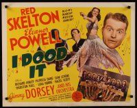 9s540 I DOOD IT style A 1/2sh '43 Red Skelton, Jimmy Dorsey, Eleanor Powell showing sexy legs!