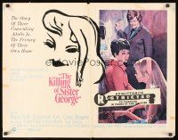 9s564 KILLING OF SISTER GEORGE 1/2sh '69 Susannah York in lesbian triangle, Aldrich directed!