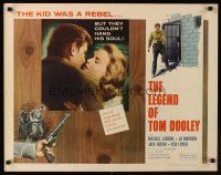 9s587 LEGEND OF TOM DOOLEY 1/2sh '59 Michael Landon was a rebel, but they couldn't hang his soul!