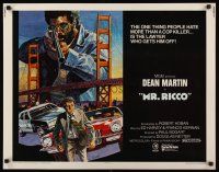 9s630 MR. RICCO 1/2sh '74 Paul Bogart, Cindy Williams, L. Salk art of Dean Martin on the run!