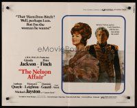 9s636 NELSON AFFAIR 1/2sh '73 art of Glenda Jackson & Peter Finch, Bequest to the Nation!