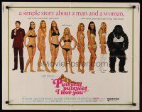 9s694 PUSSYCAT PUSSYCAT I LOVE YOU 1/2sh '70 Ian McShane, sexy girls in bikinis & wacky gorilla!