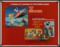 9s710 RESCUERS/MICKEY'S CHRISTMAS CAROL 1/2sh '83 Disney package for the holiday season!