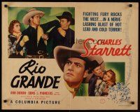 9s718 RIO GRANDE 1/2sh '38 Charles Starrett & Ann Doran in singing western action!