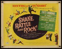 9s732 SHAKE, RATTLE & ROCK 1/2sh '56 Fats Domino, dancing teens, Rock 'n' Roll vs the Squares!
