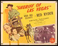 9s736 SHERIFF OF LAS VEGAS style A 1/2sh '44 Alice Fleming, Wild Bill Elliot as Red Ryder!