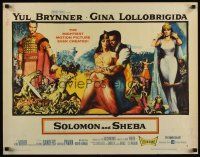 9s741 SOLOMON & SHEBA style B 1/2sh '59 Yul Brynner with hair & super sexy Gina Lollobrigida!