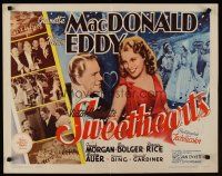 9s759 SWEETHEARTS 1/2sh R62 close up of Nelson Eddy & pretty Jeanette MacDonald!