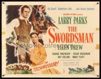 9s760 SWORDSMAN style B 1/2sh '47 swashbuckler Larry Parks romances Ellen Drew, Joseph H. Lewis!