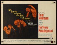 9s813 YOUNG PHILADELPHIANS 1/2sh '59 rich lawyer Paul Newman defends friend from murder charges!