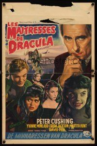 9t574 BRIDES OF DRACULA Belgian '60 Terence Fisher, Hammer, Peter Cushing as Van Helsing!