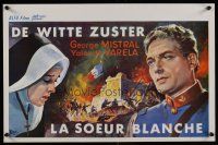 9t630 LA HERMANA BLANCA Belgian '60 Tito Davison, The White Sister, art of nun & soldier!