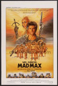 9t645 MAD MAX BEYOND THUNDERDOME Belgian '85 art of Mel Gibson & Tina Turner by Richard Amsel!